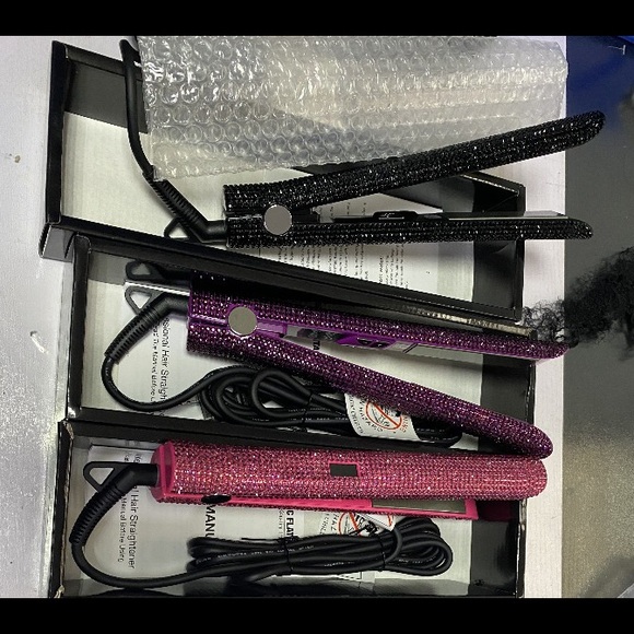 Rhinestone Flat Irons 💕